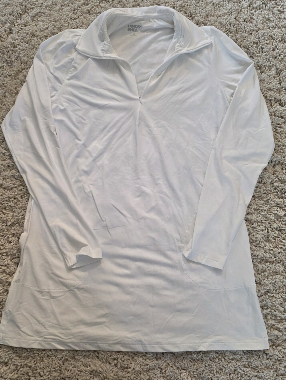 Women's Quarter Zip Long Sleeve Rash Guard Cover-up Sun Protection Top